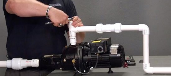 How to install a pump and water source